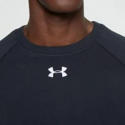 Under Armour RIVAL CREW - Bluza - Black/white -Under Armour shop 30850f94b643487fbe6cb522110863ba scaled