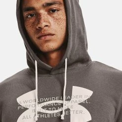 Under Armour UA RIVAL LOGO - Bluza Z Kapturem - Fresh Clay -Under Armour shop 3172e2c060484c1788f51977ba96faab