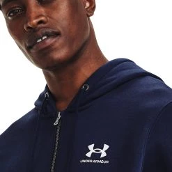 Under Armour ESSENTIAL - Bluza Rozpinana - Midnight Navy -Under Armour shop 31c8013f774148dcbef93889d0a37824
