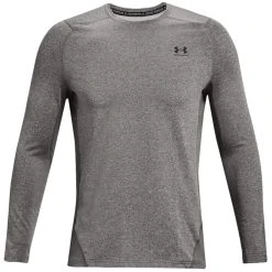 Under Armour CG CREW - Podkoszulki - Charcoal Light Heather/ Black