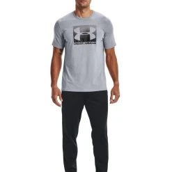 Under Armour BOXED STYLE - T-shirt Z Nadrukiem - Grey
