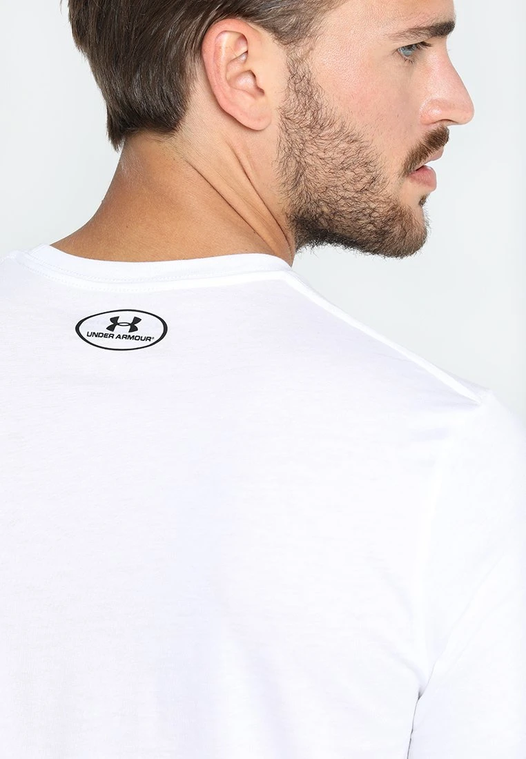 SPORTSTYLE LC SS - T-shirt basic - white/black Under Armour SPORTSTYLE LC SS - T-shirt Basic - White/black -Under Armour shop 392e78da4ca840b0b2318a89456578b2