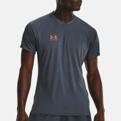 Under Armour SHORTSLEEVES ACCELERATE - Koszulka Sportowa - Downpour Gray