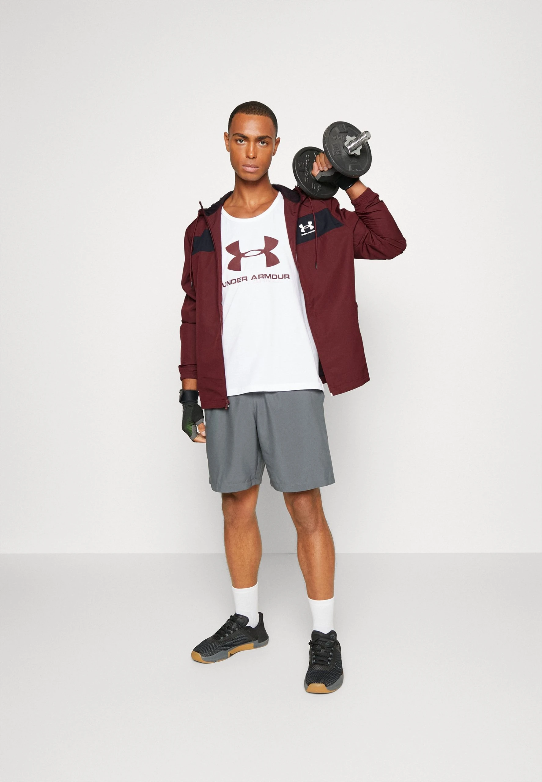 SPORTSTYLE - Bluza z kapturem - chestnut red/black/white Under Armour SPORTSTYLE - Bluza Z Kapturem - Chestnut Red/black/white -Under Armour shop 3c8ec98901b74f3a9e970bed65d799fc scaled