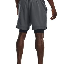 Under Armour VANISH - Krótkie Spodenki Sportowe - Pitch Gray / Black / Black -Under Armour shop 3fd0aaf57c364dd9a6db498958586c3f
