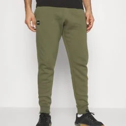 Under Armour RIVAL JOGGERS - Spodnie Treningowe - Marine Od Green/onyx White