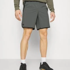 Under Armour HIIT SHORTS - Krótkie Spodenki Sportowe - Pitch Gray/black