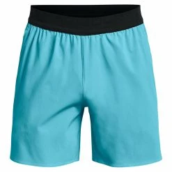 Under Armour PEAK - Krótkie Spodenki Sportowe - Blue Surf -Under Armour shop 432575c61f114198ba490cebb866224a