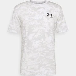 Under Armour CAMO - T-shirt Z Nadrukiem - White/grey