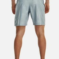 Under Armour EMBOSS - Krótkie Spodenki Sportowe - Harbor Blue -Under Armour shop 47392d9a5c3443be8c7ca50dc7ee93fd