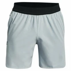 Under Armour PEAK - Krótkie Spodenki Sportowe - Harbor Blue -Under Armour shop 47a34b2ab723484e999540f815f24060