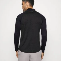 Under Armour TECH 2.0 NOVELTY ZIP - Bluzka Z Długim Rękawem - Black/pitch Gray