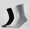 Under Armour HEATGEAR CREW 3 PACK - Skarpety Sportowe - Steel/white