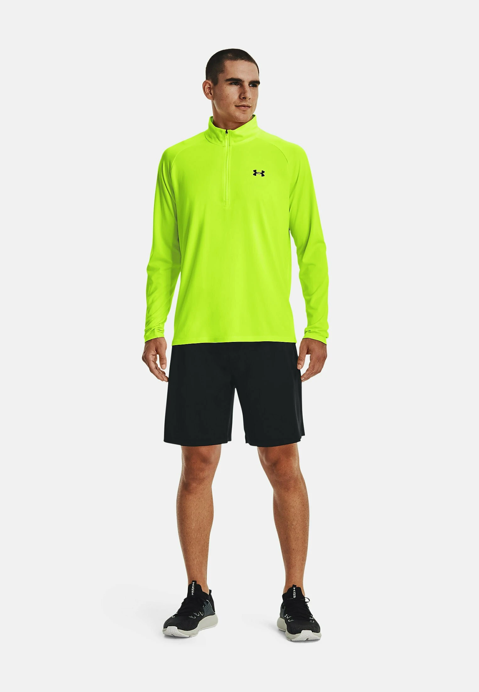TECH ZIP - Bluzka z długim rękawem - lime surge Under Armour TECH ZIP - Bluzka Z Długim Rękawem - Lime Surge -Under Armour shop 4aabd3ada3a547e08be06a9371ff9521