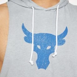 Under Armour PROJECT ROCK BULL - Top - Steel Light Heather/blue Mirage -Under Armour shop 4d2262ae73664817b24b4f7f79127ad2 scaled