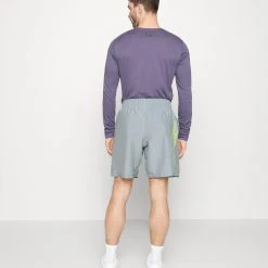 Under Armour GRAPHIC - Krótkie Spodenki Sportowe - Harbor Blue/lime Surge