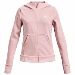 Under Armour RIVAL - Kurtka Z Polaru - Prime Pink