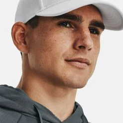 Under Armour BLITZING ADJ - Czapka Z Daszkiem - White