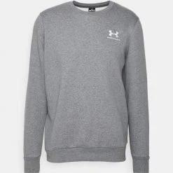 Under Armour ESSENTIAL CREW - Bluza - Pitch Gray Medium Heather/white -Under Armour shop 52f6356b96b145b79a74ee196fd6c395 scaled