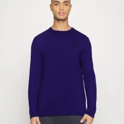 Under Armour SPORTSTYLE LEFT CHEST - Koszulka Sportowa - Sonar Blue/black