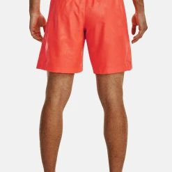 Under Armour EMBOSS - Krótkie Spodenki Sportowe - After Burn -Under Armour shop 551481c1d7cd4e9c9c3ba2b588565b38