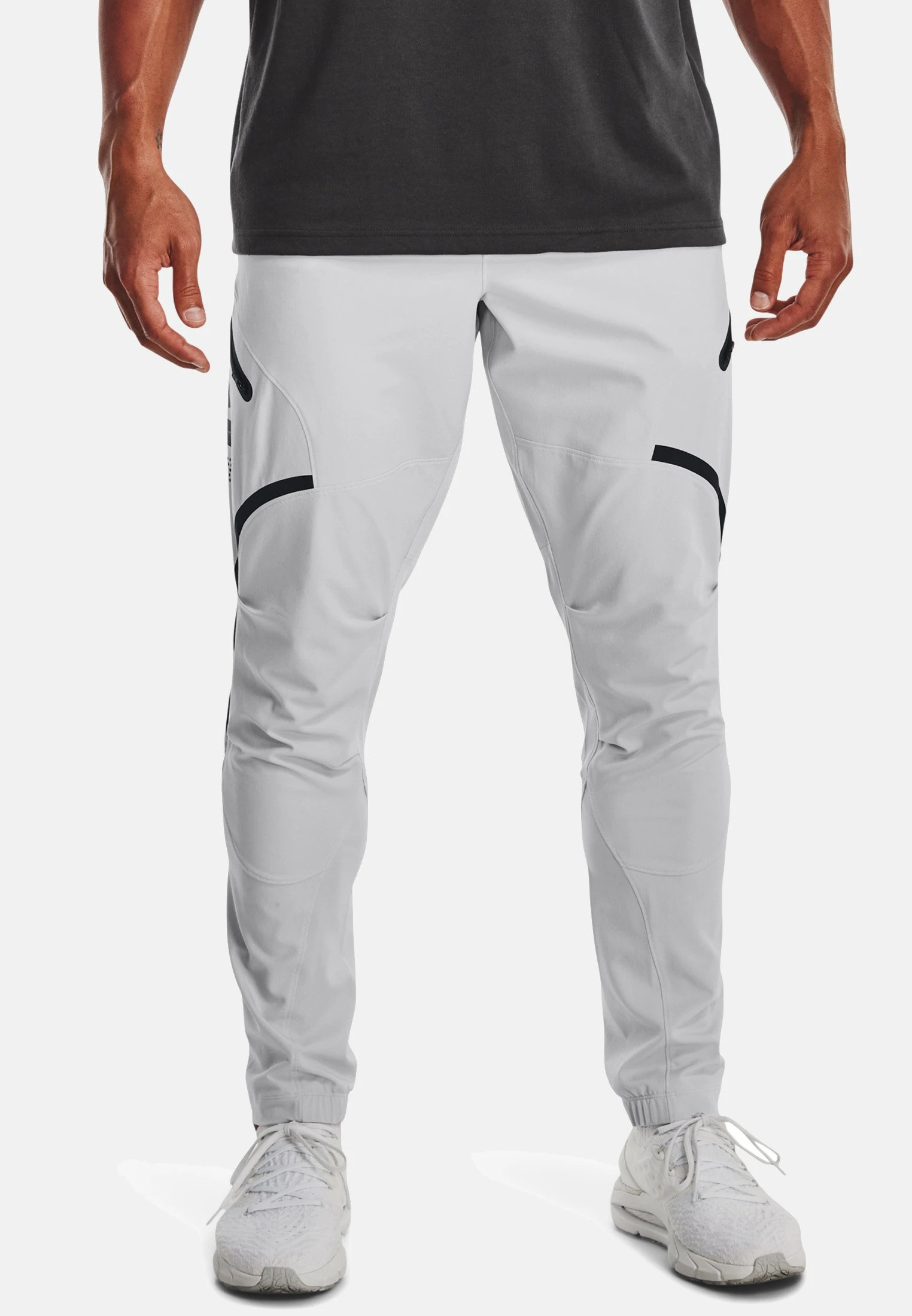 Under Armour UNSTOPPABLE PANTS - Spodnie Treningowe - Halo Gray / / Black 2 Under Armour UNSTOPPABLE PANTS - Spodnie Treningowe - Halo Gray / / Black - obrazek 2