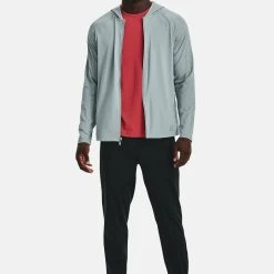 Under Armour LONG-SLEEVES MERIDIAN - Bluza Rozpinana - Harbor Blue