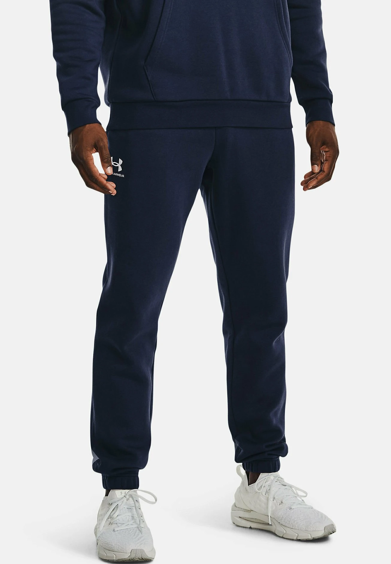 ESSENTIAL - Spodnie treningowe - midnight navy Under Armour ESSENTIAL - Spodnie Treningowe - Midnight Navy -Under Armour shop 5b21ffd95f0f4f27af896a144f1d3616