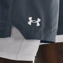 Under Armour VANISH - Krótkie Spodenki Sportowe - Downpour Gray -Under Armour shop 5f3e53431b1d40dd80f01e9c924bde4f
