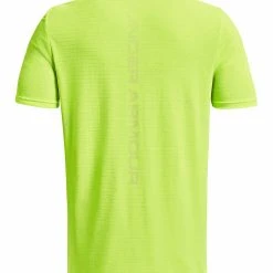 Under Armour SHORT SLEEVES UA SEAMLESS GRID SS - Koszulka Sportowa - Lime Surge -Under Armour shop 60359b35887142df908c2d1b53588882