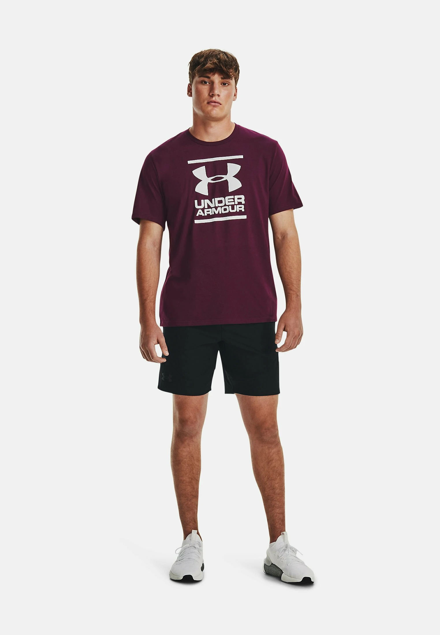 Under Armour GL FOUNDATION SS - Koszulka Sportowa - Purple Stone 2 Under Armour GL FOUNDATION SS - Koszulka Sportowa - Purple Stone - obrazek 2