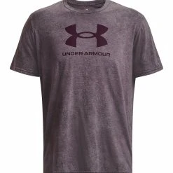 Under Armour SHORT SLEEVE GRAPH UA WASH TONAL SPORTSTYLE SS - T-shirt Z Nadrukiem - Purple Stone Medium Heather 8 Under Armour SHORT SLEEVE GRAPH UA WASH TONAL SPORTSTYLE SS - T-shirt Z Nadrukiem - Purple Stone Medium Heather -Under Armour shop 640f184344b847afb9ca1a805d90afdb