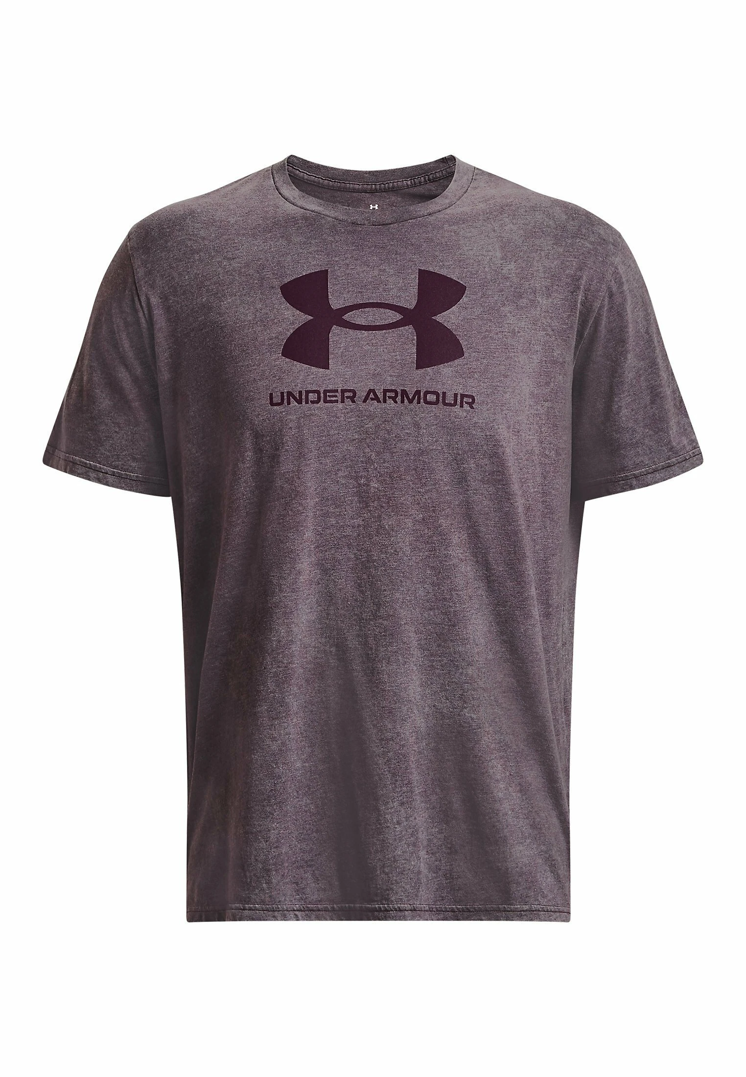 Under Armour SHORT SLEEVE GRAPH UA WASH TONAL SPORTSTYLE SS - T-shirt Z Nadrukiem - Purple Stone Medium Heather 4 Under Armour SHORT SLEEVE GRAPH UA WASH TONAL SPORTSTYLE SS - T-shirt Z Nadrukiem - Purple Stone Medium Heather - obrazek 4