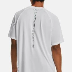 Under Armour TECH REFLECTIVE - Koszulka Sportowa - White 2 Under Armour TECH REFLECTIVE - Koszulka Sportowa - White -Under Armour shop 6445205370de40efabb9123729a086ec
