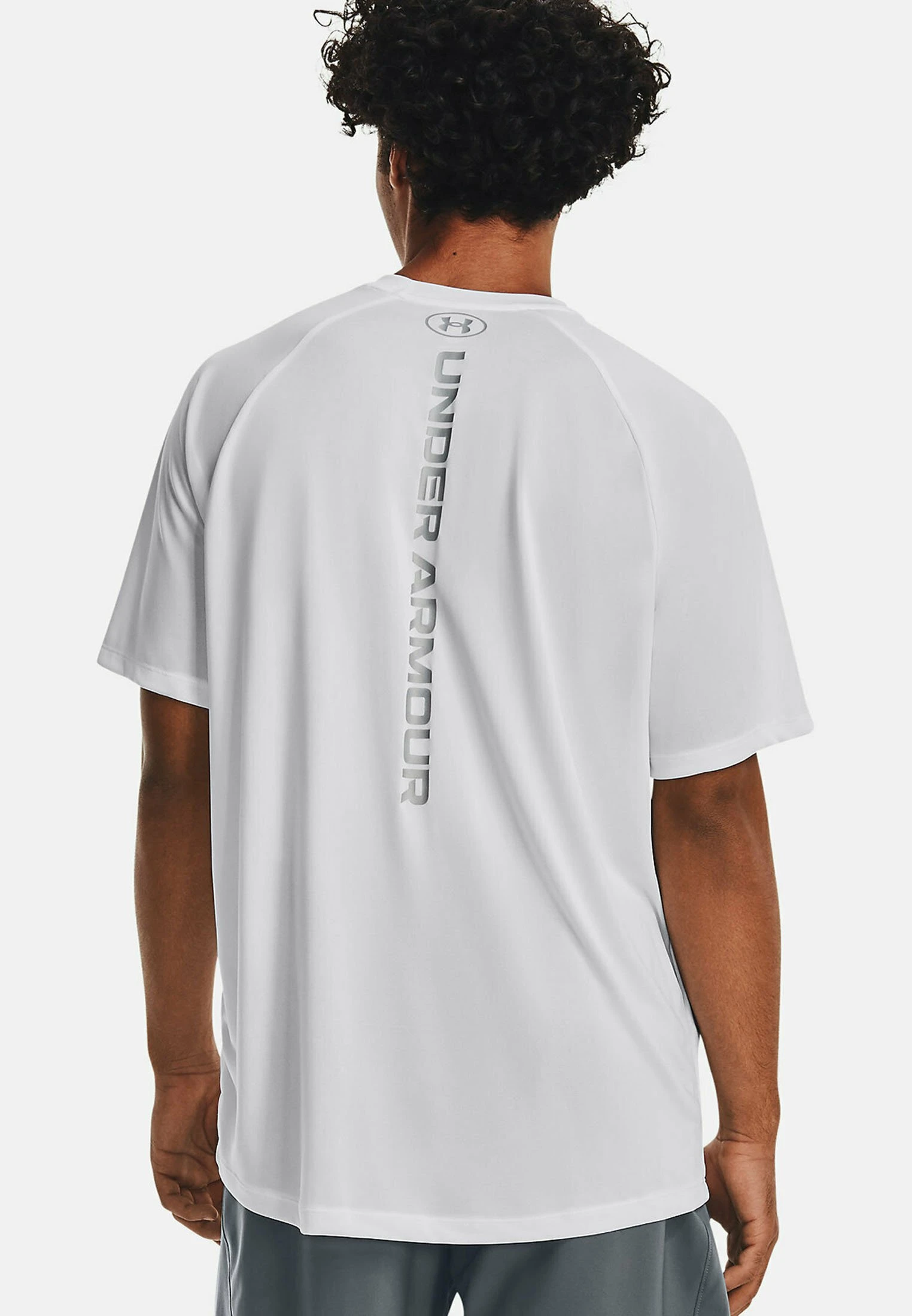 TECH REFLECTIVE - Koszulka sportowa - white Under Armour TECH REFLECTIVE - Koszulka Sportowa - White -Under Armour shop 6445205370de40efabb9123729a086ec