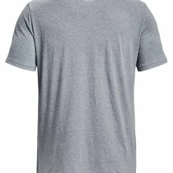Under Armour SHORT SLEEVE CAMO CHEST STRIPE - Koszulka Sportowa - Steel Light Heather -Under Armour shop 667e7382c0fd454d9915dfbe45ed45c1