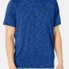 Under Armour TECH C COL - T-shirt Z Nadrukiem - Blue