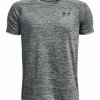 Under Armour TECH SS ORG - Koszulka Sportowa - Pitch Gray