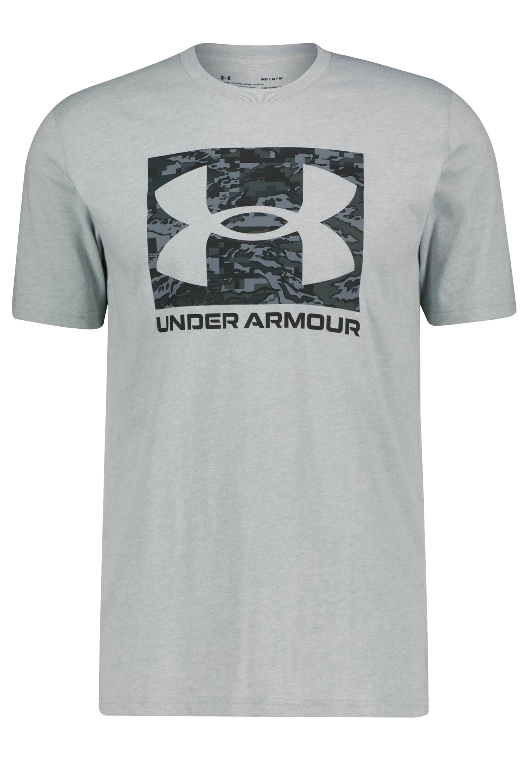 Under Armour ABC CAMO BOXED LOGO - T-shirt Z Nadrukiem - Grau 1 Under Armour ABC CAMO BOXED LOGO - T-shirt Z Nadrukiem - Grau