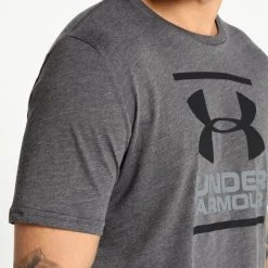 Under Armour GL FOUNDATION SS - Koszulka Sportowa - Charcoal Medium Heather/graphite/black 4 Under Armour GL FOUNDATION SS - Koszulka Sportowa - Charcoal Medium Heather/graphite/black -Under Armour shop 6e1da08654894ed59e50f6c18b9ea735