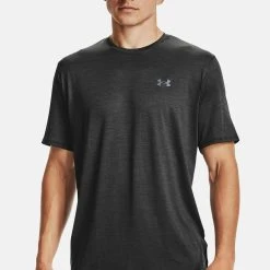 Under Armour VENT - T-shirt Z Nadrukiem - Black