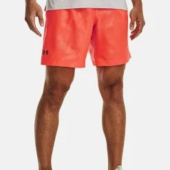 Under Armour EMBOSS - Krótkie Spodenki Sportowe - After Burn