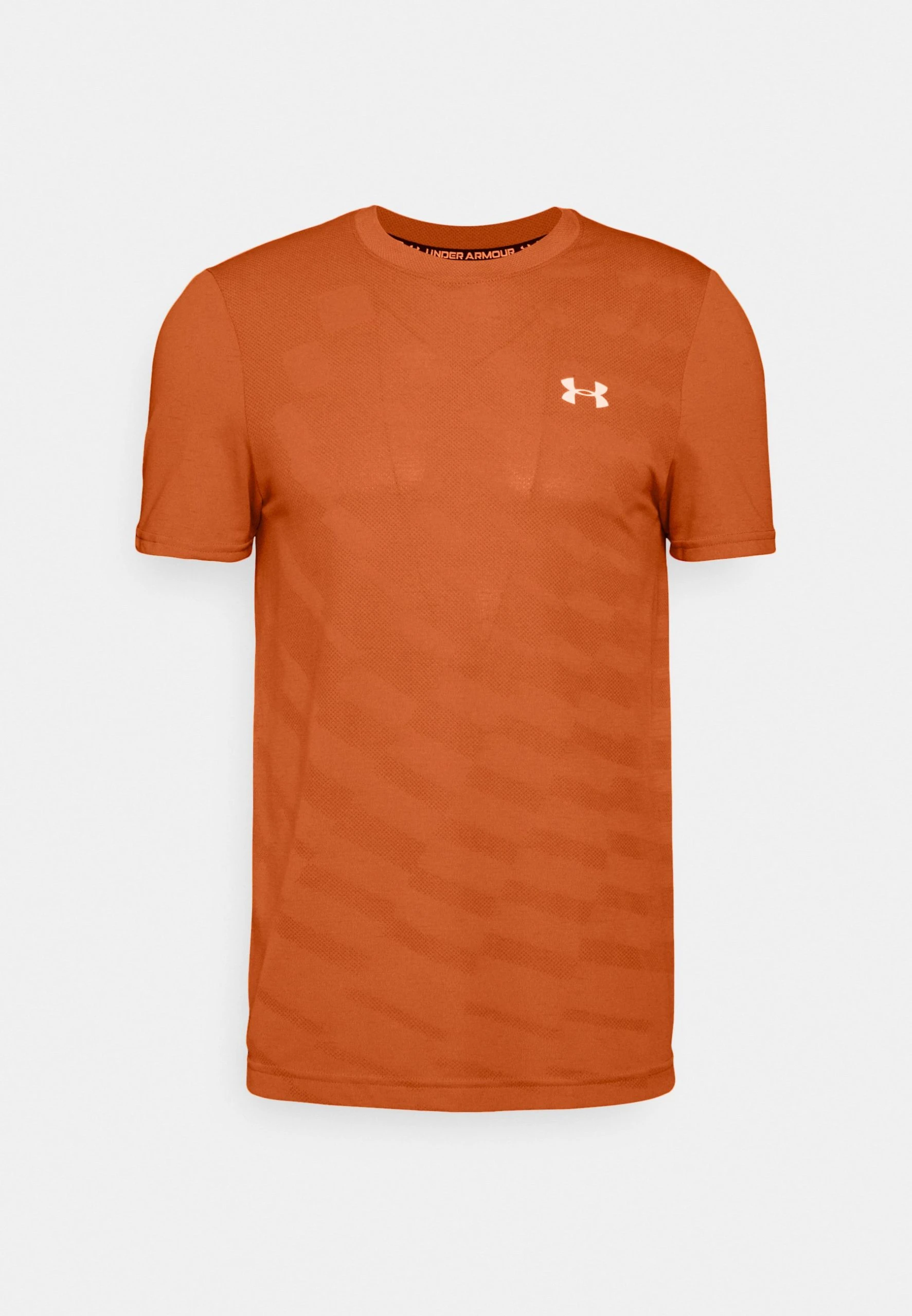 Under Armour SEAMLESS RADIAL SS - T-shirt Z Nadrukiem - Team Orange/stone 4 Under Armour SEAMLESS RADIAL SS - T-shirt Z Nadrukiem - Team Orange/stone - obrazek 4