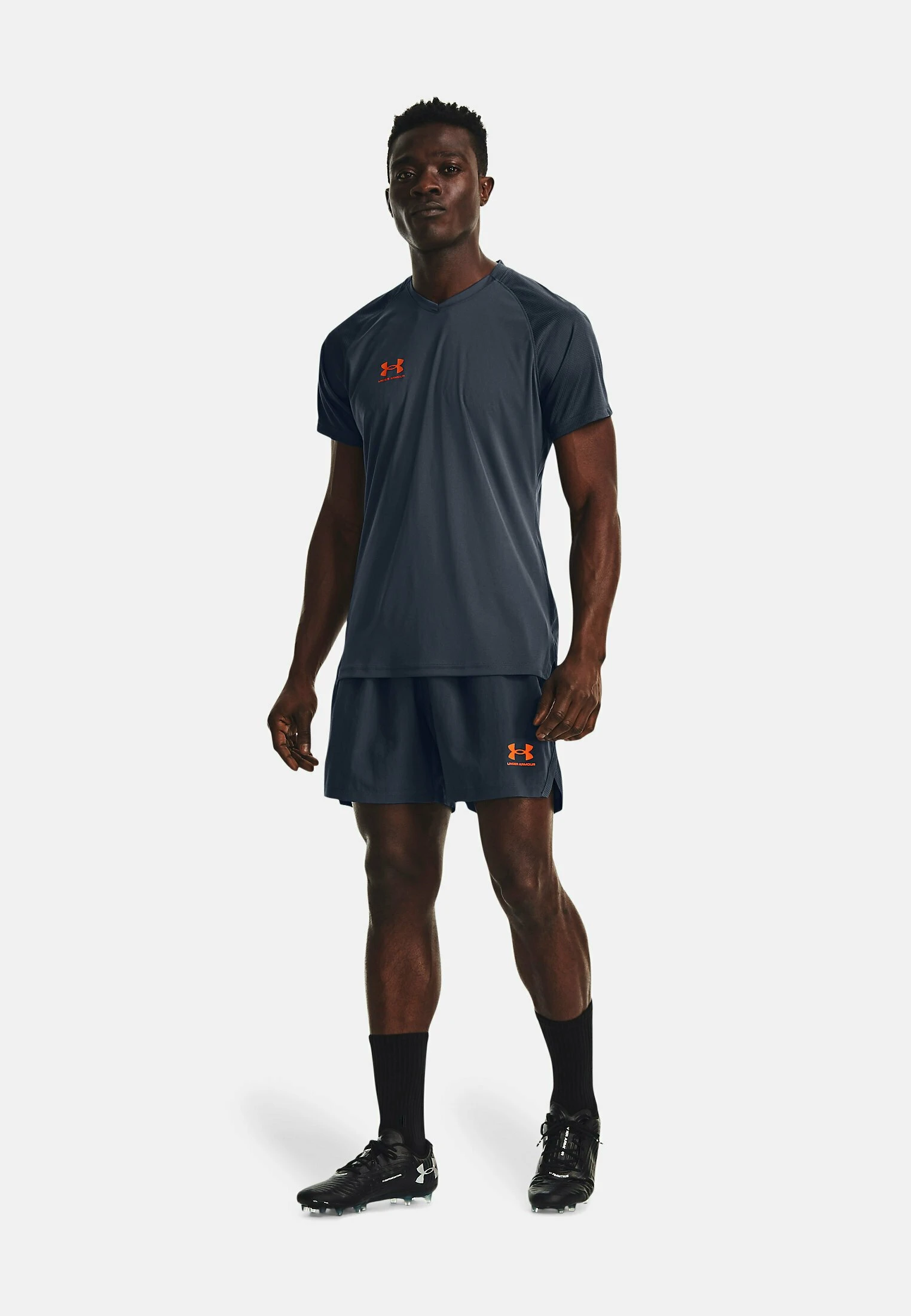 ACCELERATE - Krótkie spodenki sportowe - downpour gray Under Armour ACCELERATE - Krótkie Spodenki Sportowe - Downpour Gray -Under Armour shop 72981ef55e564ff48fc20bcaf8de317d