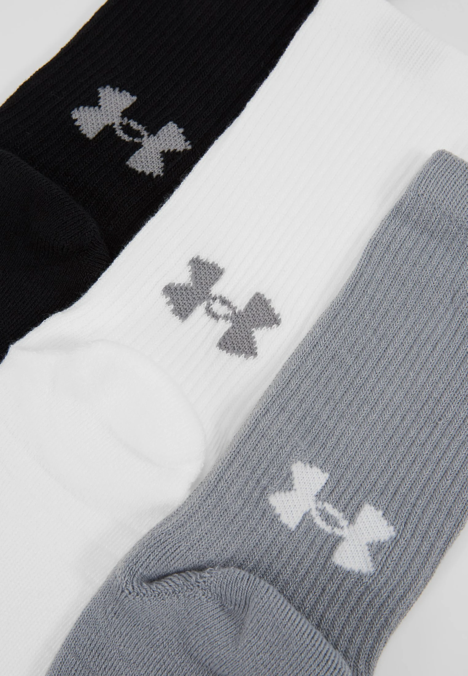 HEATGEAR CREW 3 PACK - Skarpety sportowe - steel/white Under Armour HEATGEAR CREW 3 PACK - Skarpety Sportowe - Steel/white -Under Armour shop 763d4411b05940ea844faf534f9f6431