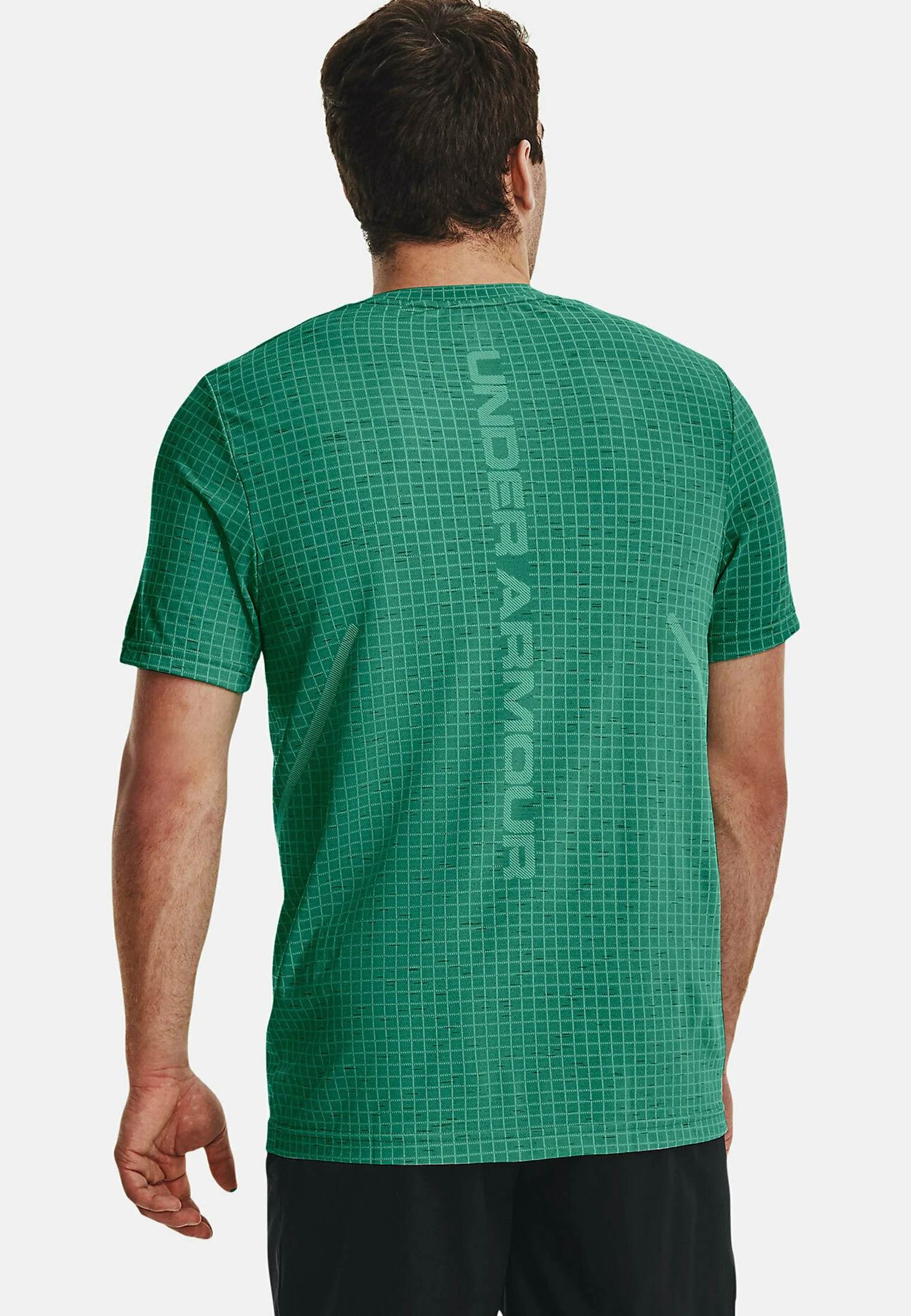 Under Armour SHORT SLEEVES UA SEAMLESS GRID SS - Koszulka Sportowa - Birdie Green 3 Under Armour SHORT SLEEVES UA SEAMLESS GRID SS - Koszulka Sportowa - Birdie Green - obrazek 3