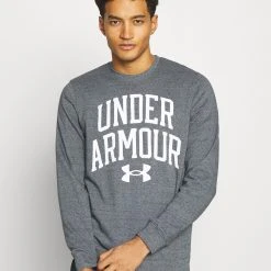 Under Armour RIVAL CREW - Bluza - Pitch Gray Full Heather