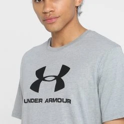 Under Armour STYLE LOGO - T-shirt Z Nadrukiem - Steel Light Heather/black 5 Under Armour STYLE LOGO - T-shirt Z Nadrukiem - Steel Light Heather/black -Under Armour shop 7a4fcdf4dd23485889e98ebf7fe814c3