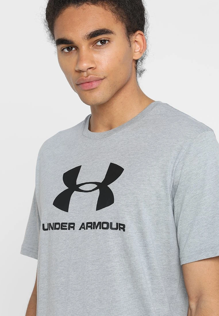 STYLE LOGO - T-shirt z nadrukiem - steel light heather/black Under Armour STYLE LOGO - T-shirt Z Nadrukiem - Steel Light Heather/black -Under Armour shop 7a4fcdf4dd23485889e98ebf7fe814c3