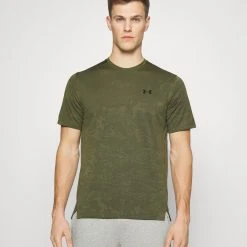 Under Armour TECH VENT JACQUARD SS - Koszulka Sportowa - Marine Od Green/black